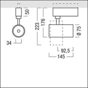 Zumtobel Group - Downlight/Strahler/Flutlicht LED - Strahler V2 S 700 - #60716763 927 - 65