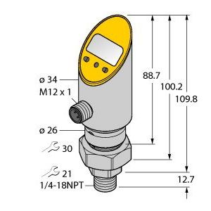 Turck - Druckschalter Drucksensor PS600R-503 #6833965 verdrehbar  − 1 Stück