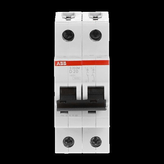 ABB Stotz S&J - Leitungsschutzschalter Sicherungsautomat S202M-D20 10 kA, 20 A, 2P