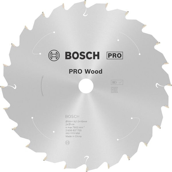 Bosch - Kreissägeblatt PRO Wood cordless 2608837700 Kreissägeblatt 184 x