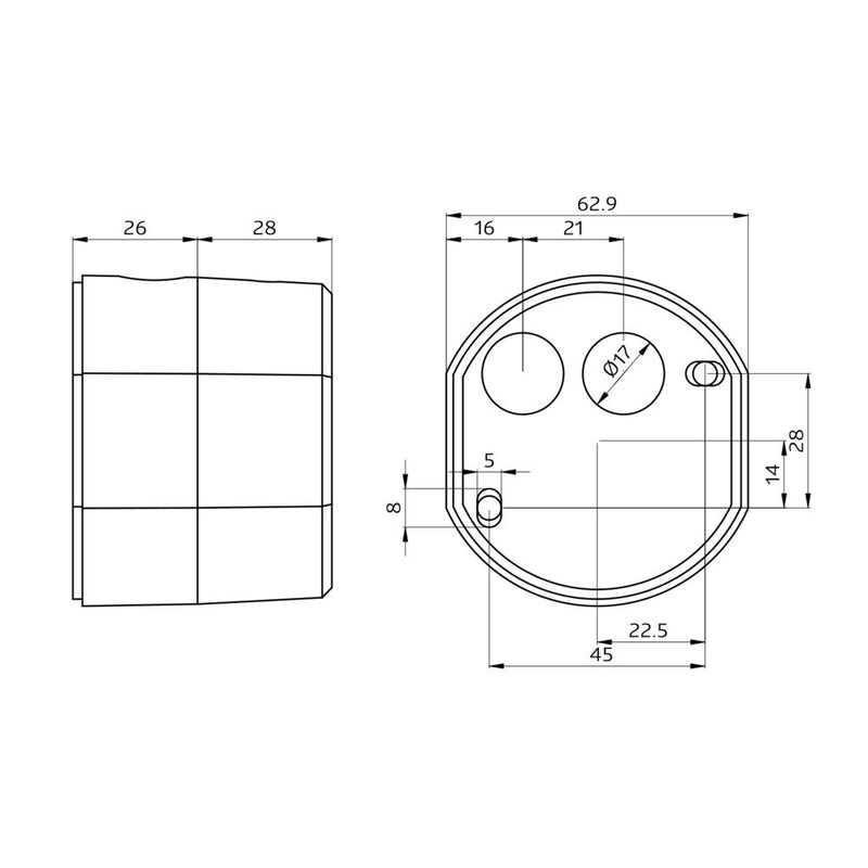 BEG Brück Electronic - Bussystem-Helligkeitssensor Multisensor DLS-DALI-AP