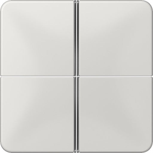 Jung - Abdeckung/Bedienelement für Installationsschalterprogramme Tastensatz 4-fach lgr CD 404 TSA LG komplett − 1 Stück