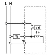 Eberle Controls - Raumthermostat/Uhrenthermostat UP-Raumregler 5-30C AC230V UTE 1003-RAL9010-G50 1Öffner
