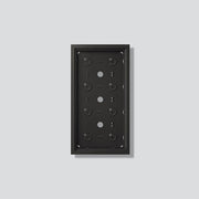 Siedle&Söhne - Montageelement für Türstation Gehäuse-Aufputz GA 612-4/2-01 DG Dunkelgrau-Glimmer