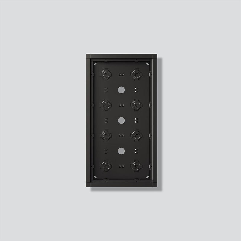 Siedle&Söhne - Montageelement für Türstation Gehäuse-Aufputz GA 612-4/2-01 DG Dunkelgrau-Glimmer