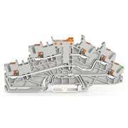 WAGO - Installations-Etagenklemme Installationsetagenklemme 2203-6644 2,5 mm² mit Drücker − 50 Stück