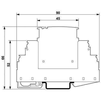 Phoenix Contact - Basiselement für Überspannungsableiter Basiselement für PLUGTRAB PT 2X1-BE/FM PT.../FM-Stecker − 10 Stück