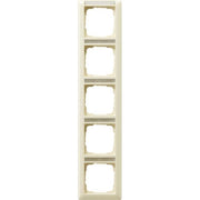 Gira - Abdeckrahmen 5-f.cw gl 111501 Schriftf. senkrecht