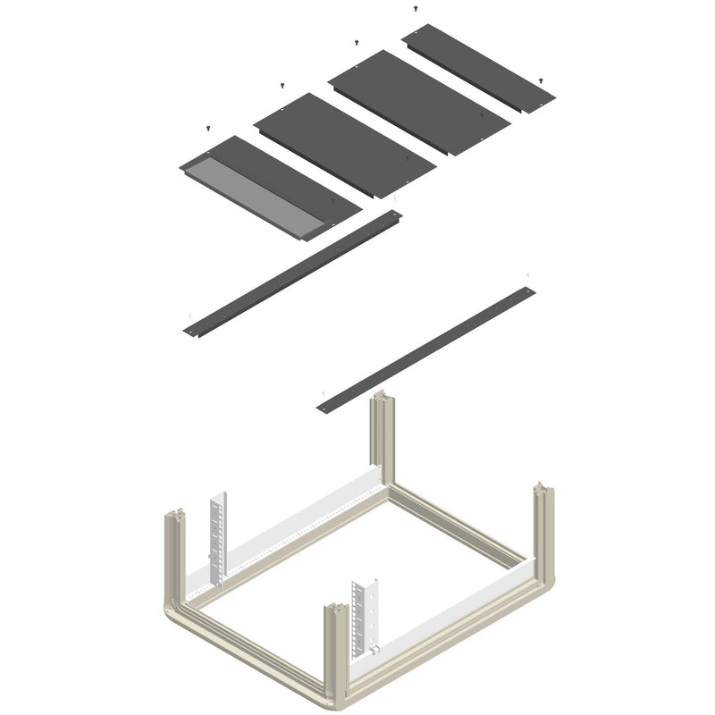 Enoc - Komponente für den Ausbau (Schaltschrank) Bodenblechpaket BPP 68 X1-S 600x800mm