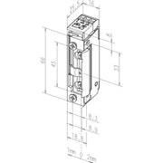 Assa Abloy effeff - Elektrischer Türöffner Radiustüröffner 118RR-------A71 o.Stulp,10-24V AC/DC
