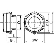 Stahl - Erweiterungs-/Reduzierring CMP Adapter 252969 M40 - M50