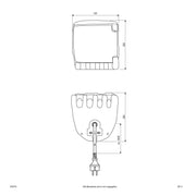 EVN Lichttechnik - Licht-/Energiesäule Energieverteiler 4-fach 230415 IP44-230V-3680W/16A