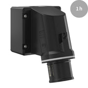 Walther Werke - CEE-Gerätestecker (IEC 60309) CEE NEO Wandgerätestecker FW734401CC schräg 32A 4P 1h