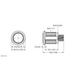 Turck - Kapazitiver Näherungsschalter Bestückungssensor S22AMTSGRCQ kapazitiver Taster