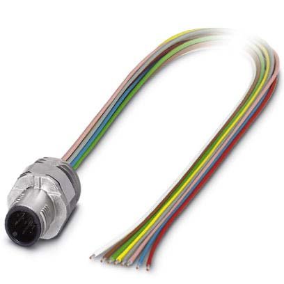 Phoenix Contact - Rundsteckverbinder, feldkonfektionierbar (Industriesteckverbinder) Einbausteckverbinder SACC-EC-MS-8#1446388 − 50 Stück