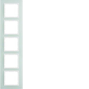 Berker - Abdeckrahmen Rahmen 5f. pws 10156909 senkrecht/waagerecht