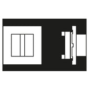 Jung - Behindertenelement für Installationsschalterprogramme Notrufsystem Rufmodul NRS LC 0834 RM 244 rouge vermillon 59