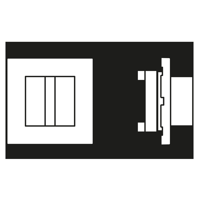 Jung - Behindertenelement für Installationsschalterprogramme Notrufsystem Rufmodul NRS LC 0834 RM 244 rouge vermillon 59