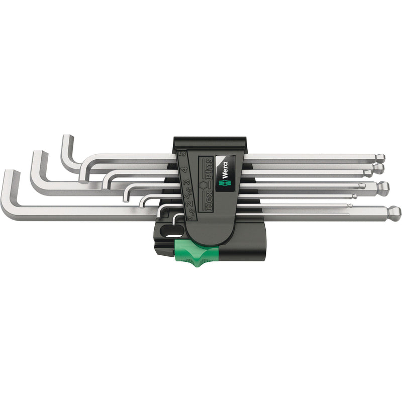 Wera - Innensechskantschlüsselset Winkelschlüssel-Satz 950/9 Hex-Plus 4 metrisch