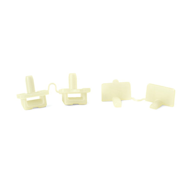 HellermannTyton - Befestigungssockel und -element für Kabelbinder Keilsockel TY5-K3/5-HS-NA-C1 − 100 Stück