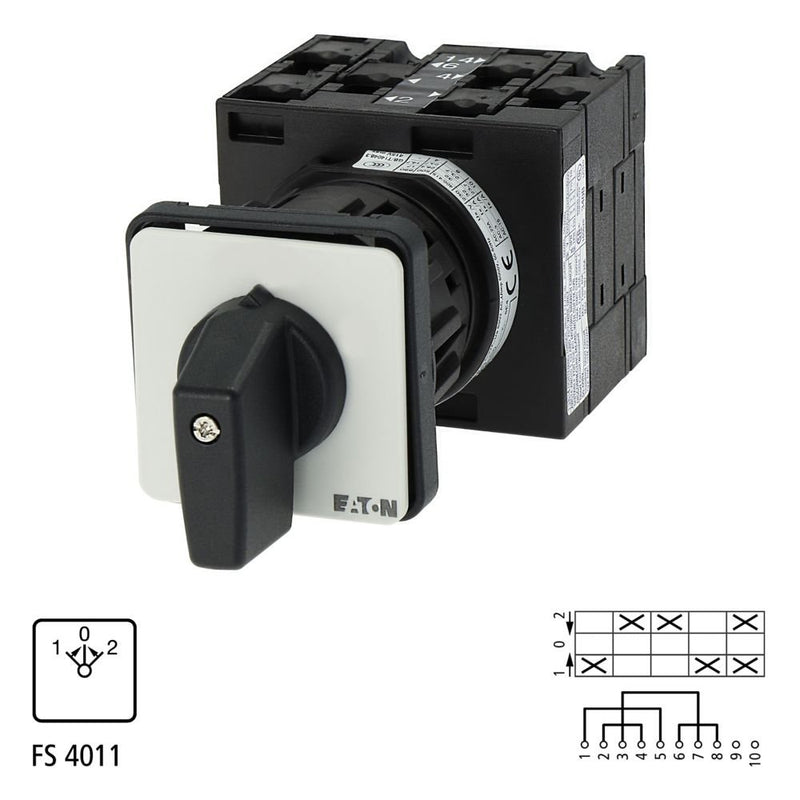 Eaton - Lastschalter Wendeschalter T3 32A T3-3-8228/EZ Zentraleinbau