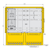 Walther Werke - Baustromverteiler Modulverteiler 86000500 Baubreite 1568mm