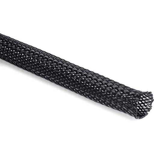 HellermannTyton - Hohlgeflechtschlauch Polyester-Geflechtschlauch HLB15 BK 10m schwarz 10m