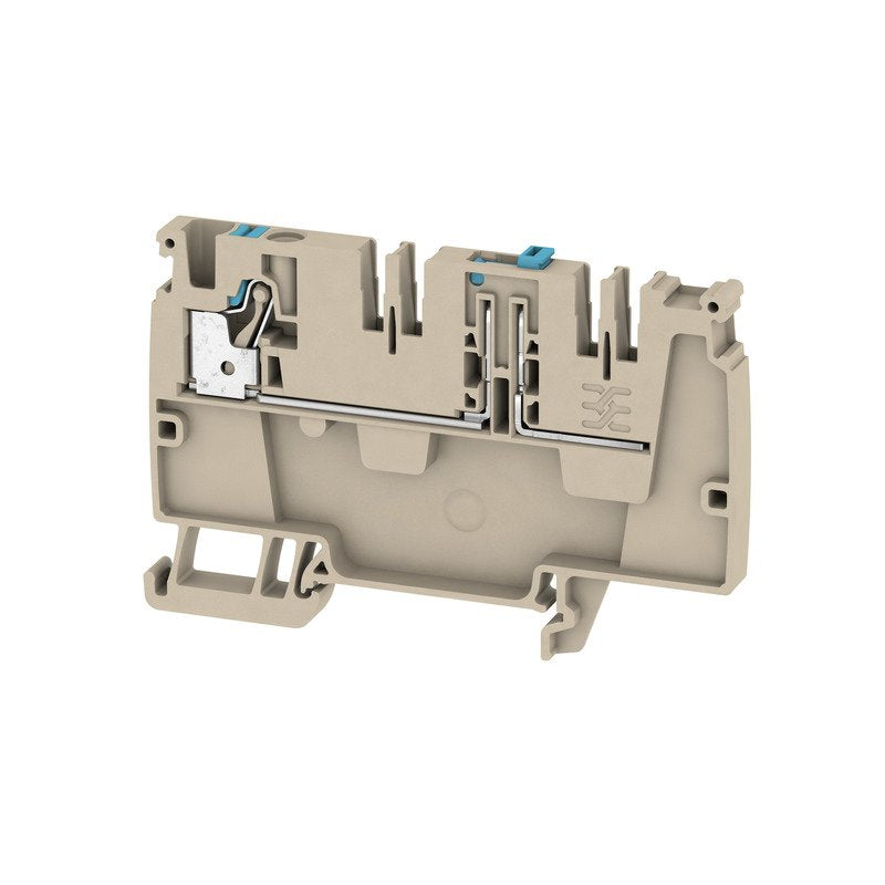 Weidmüller - Durchgangs-Reihenklemme Klemme AAP21 4 DT PUSH IN, 4 mm² − 50 Stück