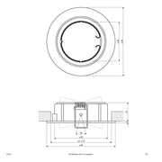 EVN Lichttechnik - Downlight/Strahler/Flutlicht NV EB-Leuchte 518 014 chr/mt 50W 12V IP20