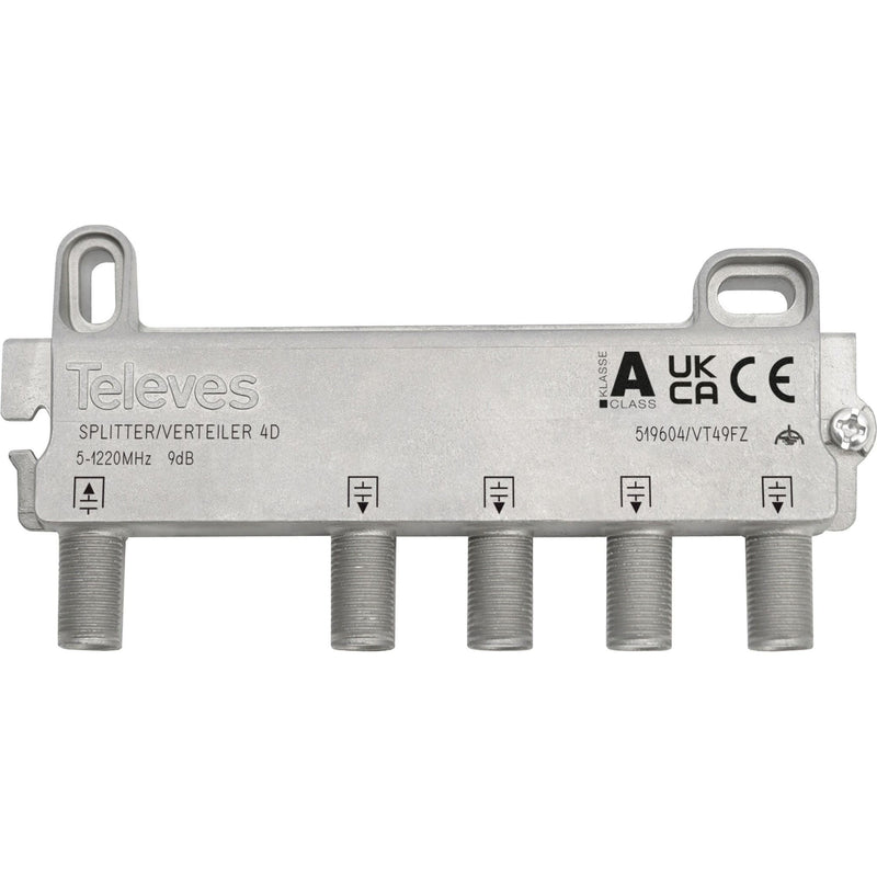 Televes - Abzweiger und Verteiler Verteiler 4f. VT49FZ 9dB, 5-1218MHz  − 1 Stück