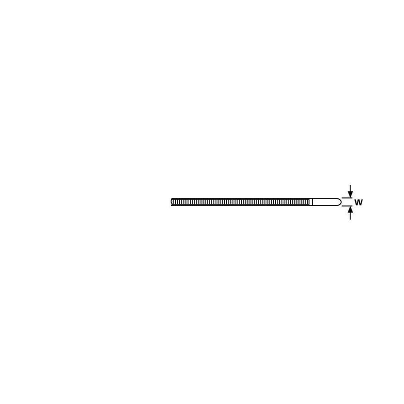 HellermannTyton - Kabelbinder Befestigungsbinder T30RFT6LG-MC5-BK-D1 − 500 Stück