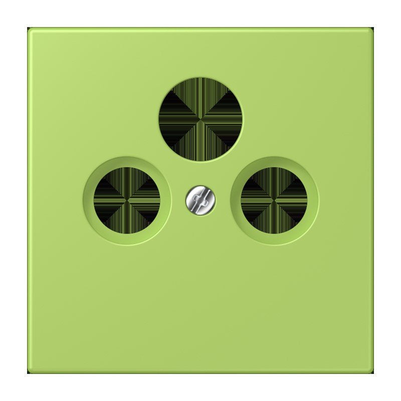 Jung - Einsatz/Abdeckung für Kommunikationstechnik Abdeckung für Sat/BK-Dose LC 990 SAT 221 vert clair (32052)