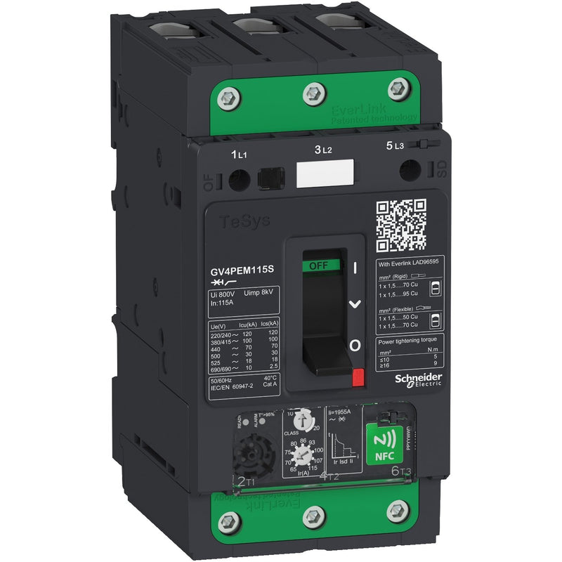 Schneider Electric - Leistungsschalter für Motorschutz Motorschutzschalter GV4PEM02N 2A 3P 50kA