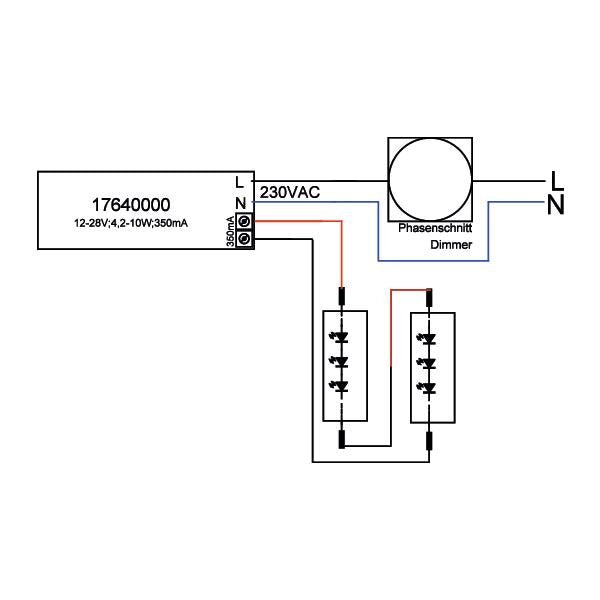Brumberg Leuchten - LED-Betriebsgerät LED-Konverter 17640000 350mA 10W Phasendim