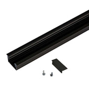 Hera - Mechanisches Zubehör/Ersatzteile für Leuchten LED Einfräsprofil 61500031413 1m schwarz