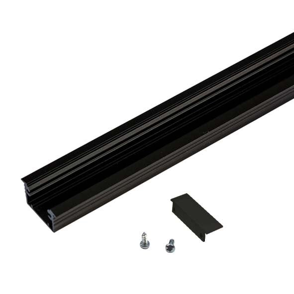 Hera - Mechanisches Zubehör/Ersatzteile für Leuchten LED Einfräsprofil 61500031413 1m schwarz