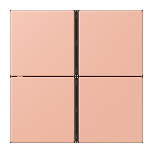 Jung - Abdeckung/Bedienelement für Installationsschalterprogramme Tastensatz 4fach LC 404 TSA 231 rose clair