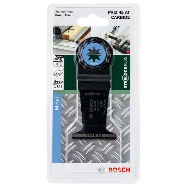 Bosch - Blatt für Oszillierer Tauchsägebl Starlock 2609256F10 PAIZ 45 AT,50x32mm