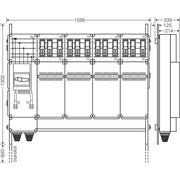 Hensel - Verteilerschrank für Energieversorgung Ladeverteiler Mi EV 43kW 12000 b. z. 12 Ladepunkte