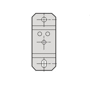 Schneider Electric - Befestigungssystem für Schienenverteiler Anbringer KBB40ZFMP − 10 Stück