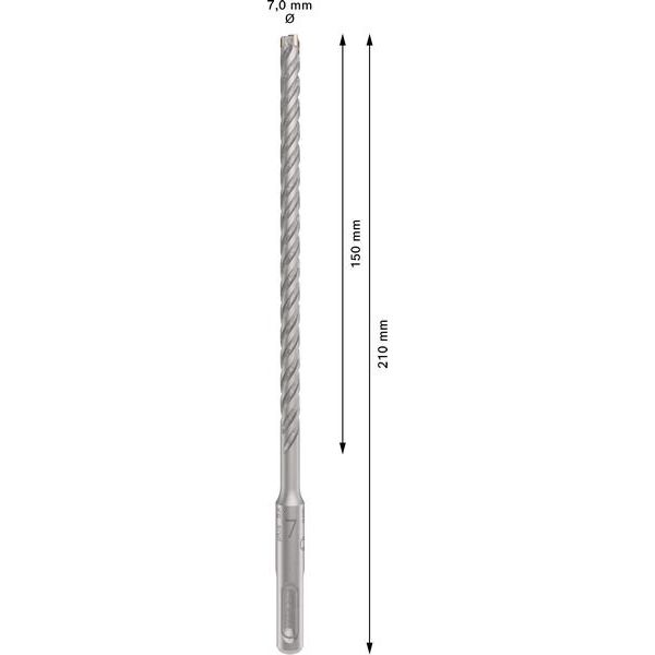 Bosch - Bohrer PRO SDS plus-5X 2608833787 Hammerbohrer 7 x 150
