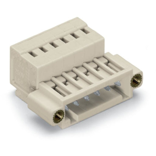 WAGO - Kabelsteckverbinder für Leiterplattensteckverbinder 1-Leiter-Stiftleiste 734-302/109-000 1,5mm²,lichtgrau − 100 Stück