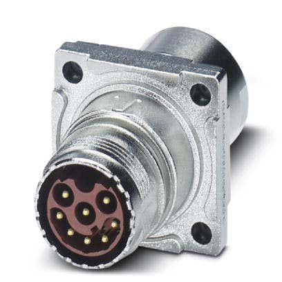 Phoenix Contact - Rundsteckverbinder, feldkonfektionierbar (Industriesteckverbinder) Wanddurchführung ST-17P1N8ACK02S