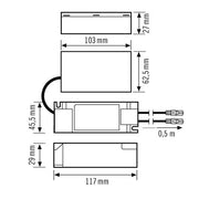 ESYLUX - Steuergerät für Leuchten Betriebsgerät EQ10127847