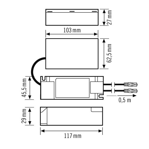 ESYLUX - Steuergerät für Leuchten Betriebsgerät EQ10127847