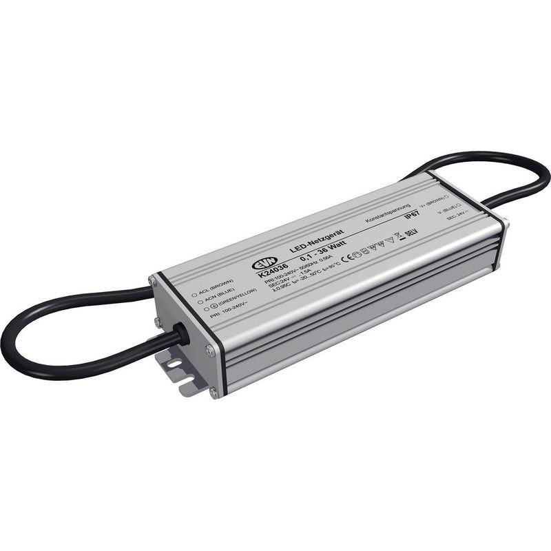 EVN Lichttechnik - LED-Betriebsgerät LED-Netzgerät K 24036 24VDC 0-36W IP67