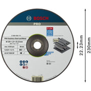 Bosch - Trenn-/Schleifscheibe PRO Stainless Steel and 2608600711 Metal Trennscheibe