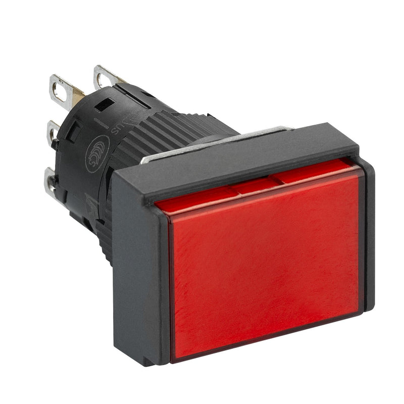 Schneider Electric - Drucktaster, Komplettgerät Leuchtdrucktaster, rot XB6EDF4B1P o. Rastung, 24V, 1W − 5 Stück