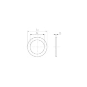 Jacob - Dichtring, flach Druckring D 348/48 − 5 Stück