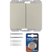 Berker - Bussystem-Hand-/Wandsender KNX-Funk Wandsender 2fach 85656273 edelstahl lackiert